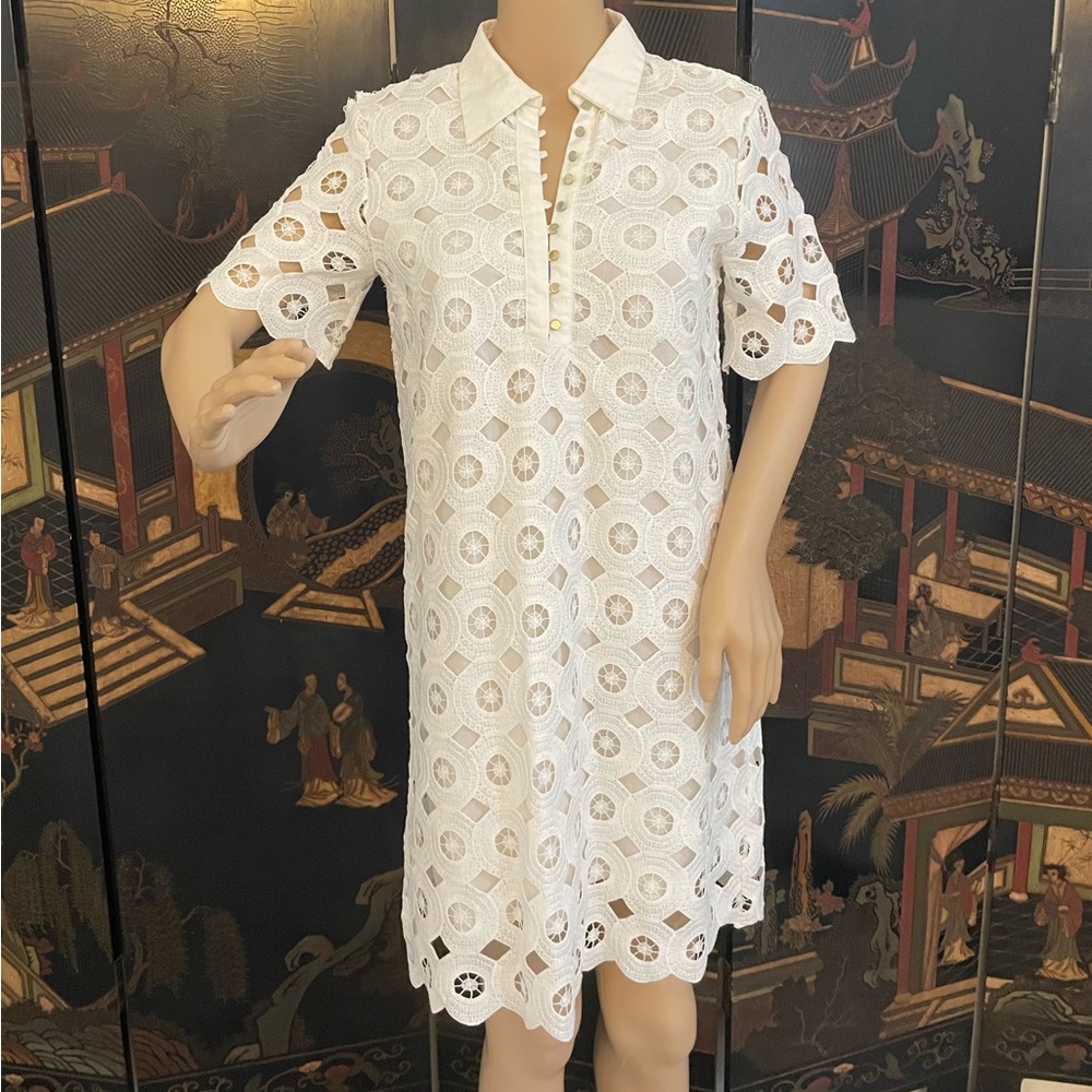 Zara white dress short, size Small